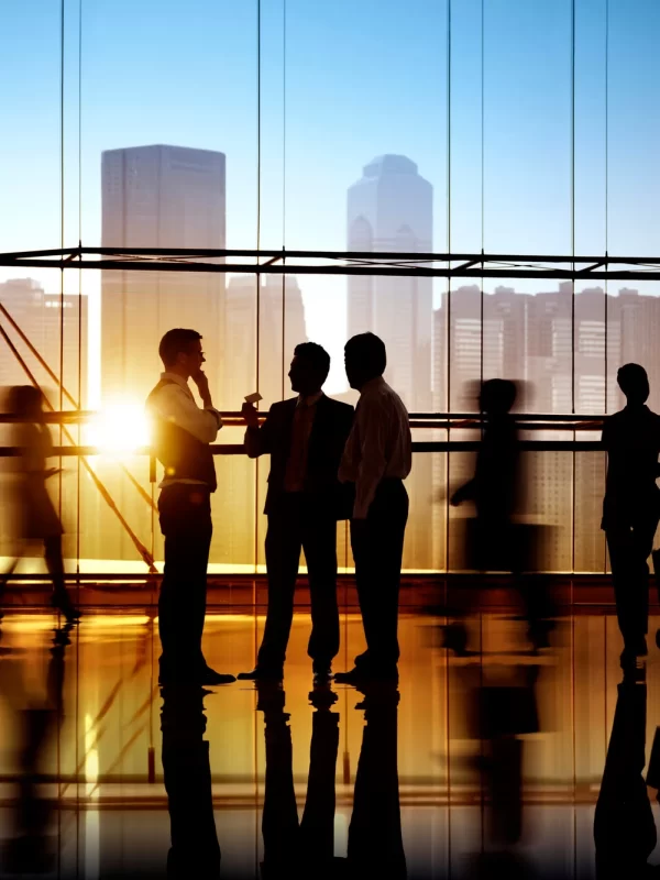 business-people-walking-talking
